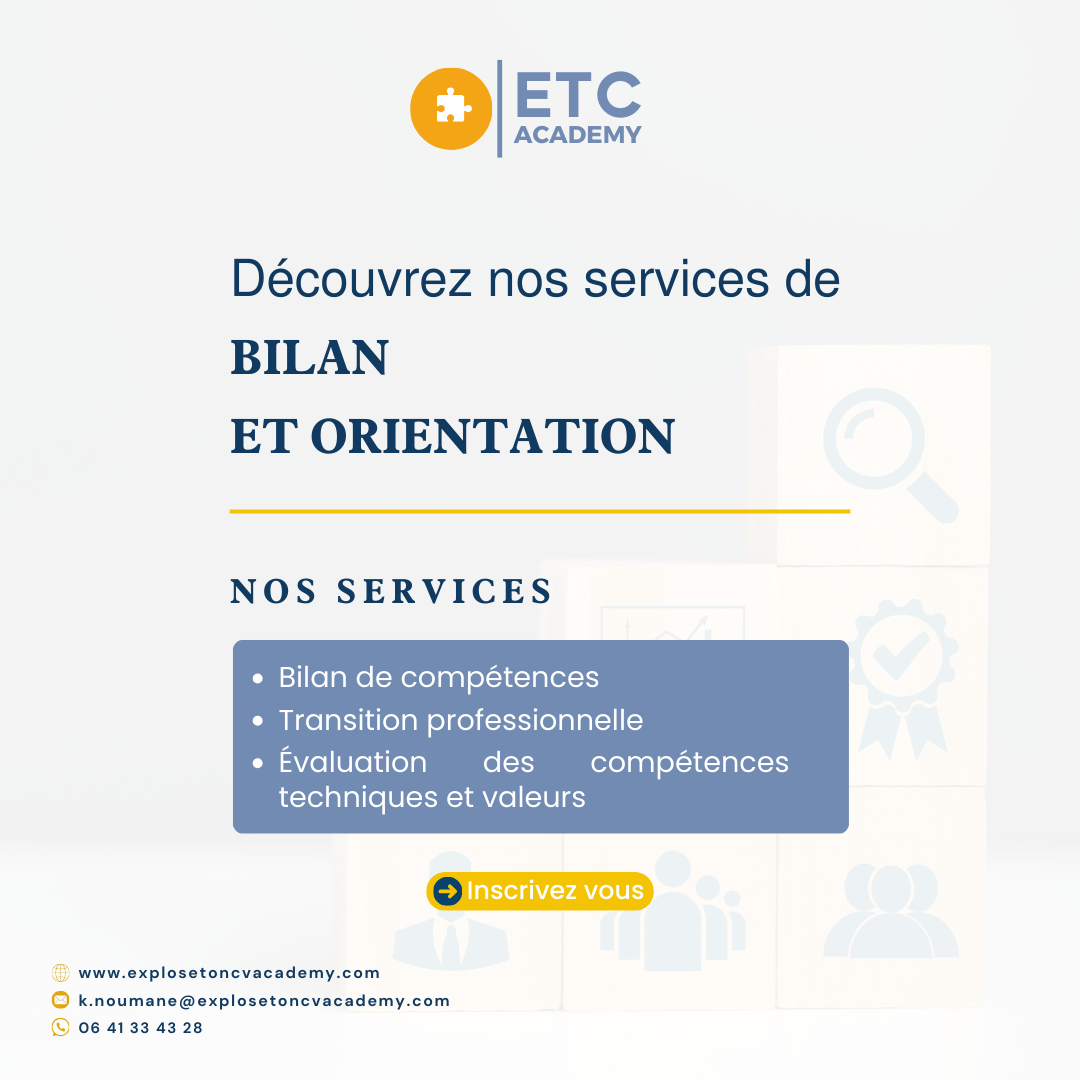 BILAN ET ORIENTATION
