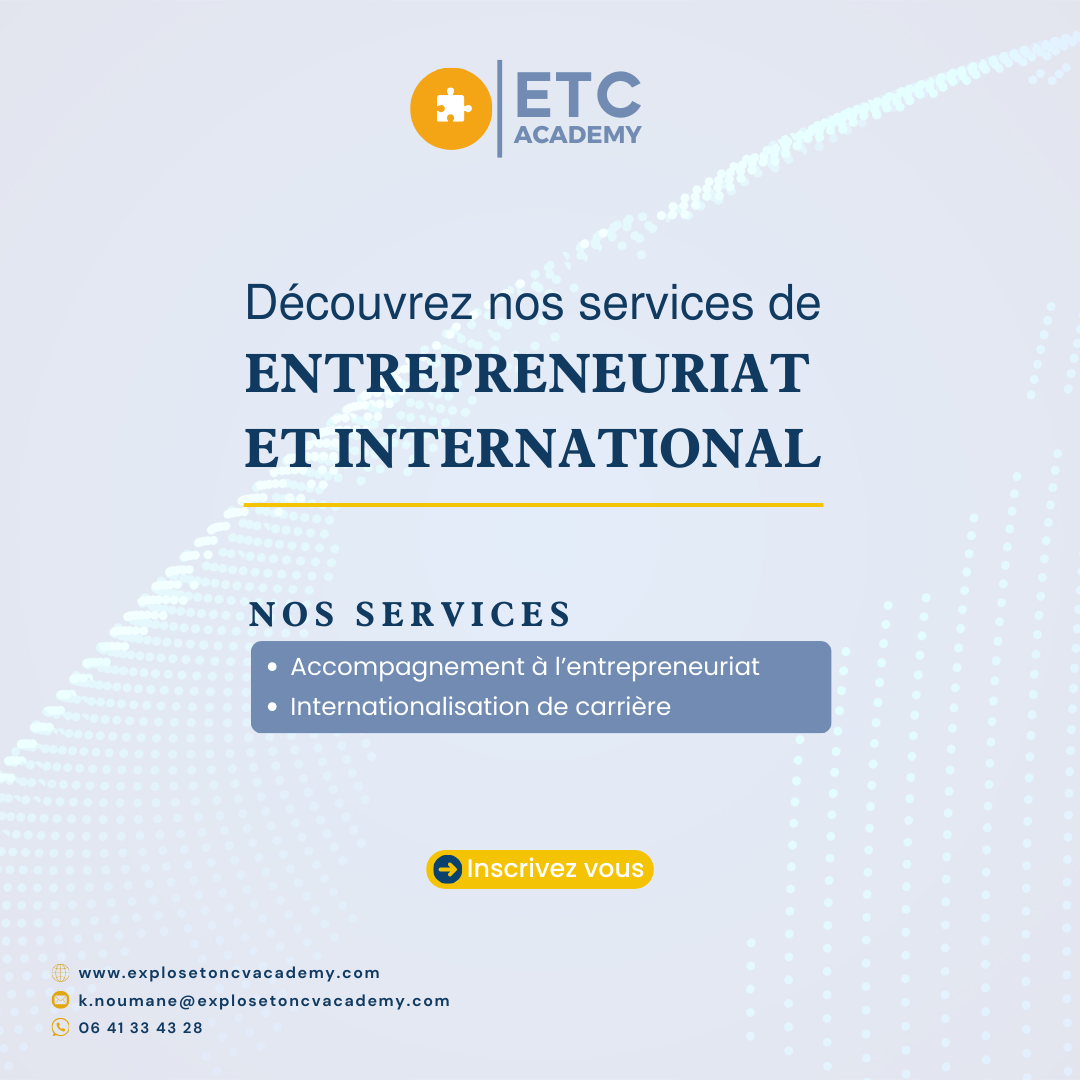 ENTREPRENEURIAT ET INTERNATIONAL