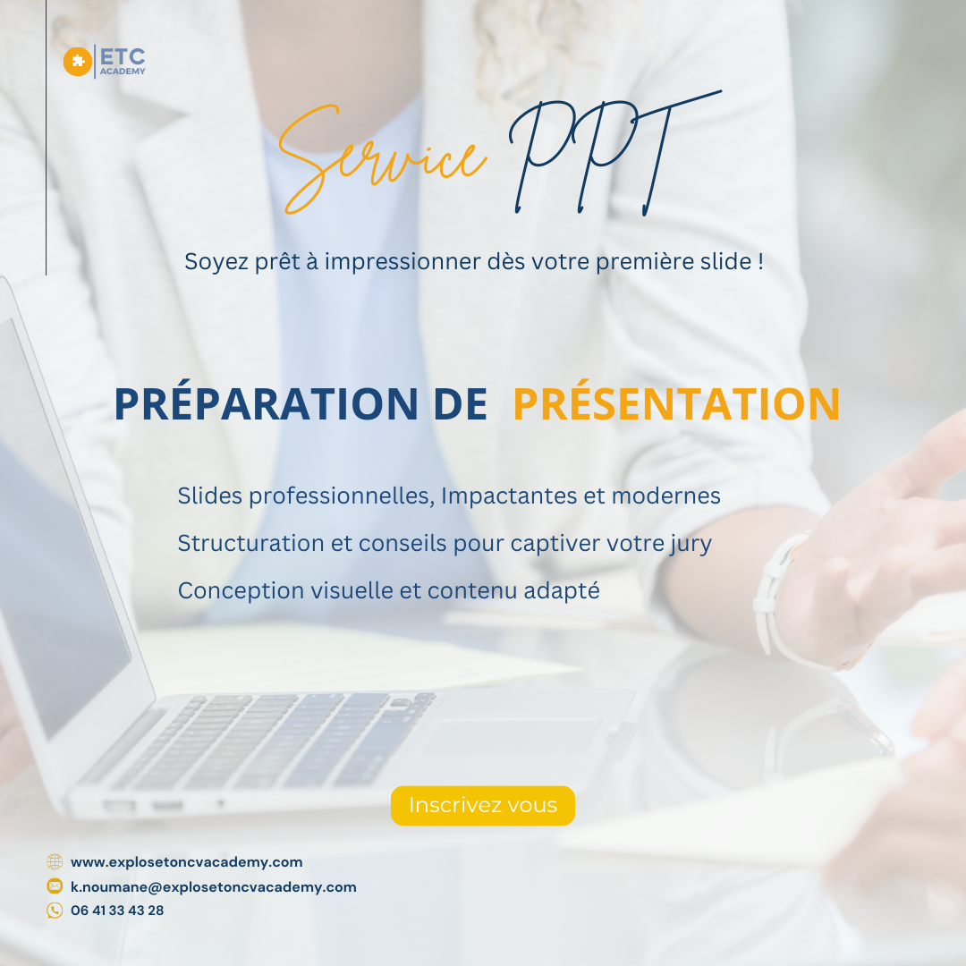 Offre de Service : Préparation de Présentation PFE