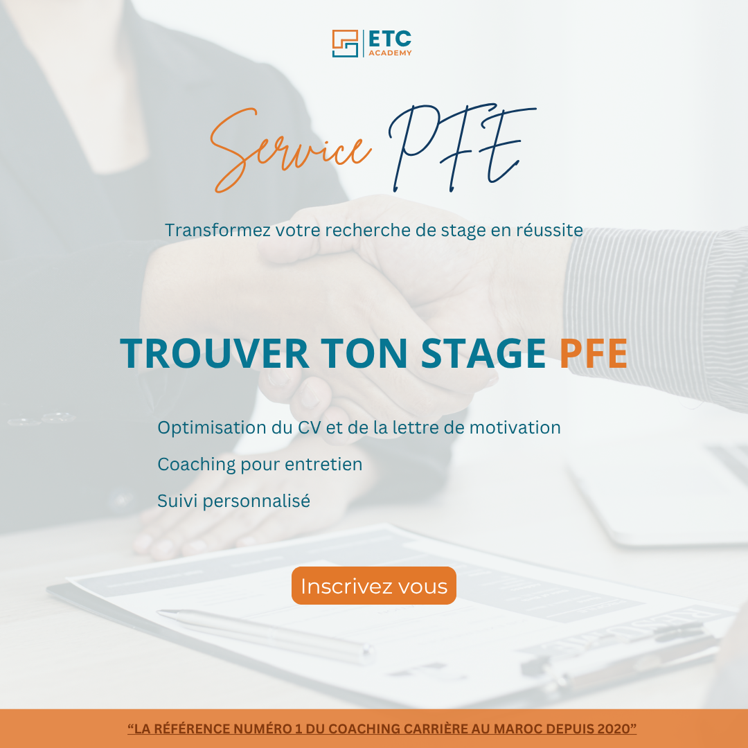 Programme d’Accompagnement pour la Recherche de Stage (PFE) - (Maroc)
