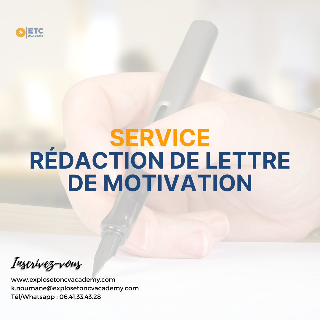 Service de Rédaction de Lettre de Motivation (Personnalisée)